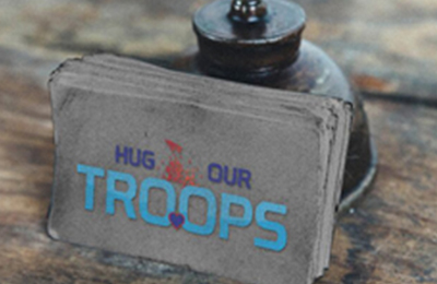 logo hug our troops